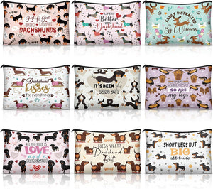 Dog Lover Canvas Makeup Bag (Assorted Design, Set of 9)