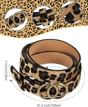 Women's Faux Leather Waist Belt (Set of 4)