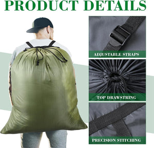 Extra Large Laundry Backpack Bag (Assorted Color, Set of 6)