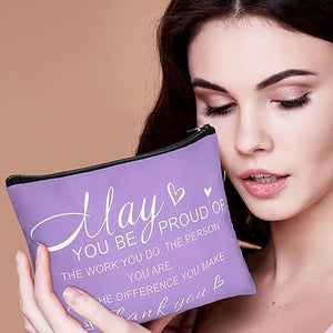 Inspirational Canvas Makeup Bag (Set of 32)