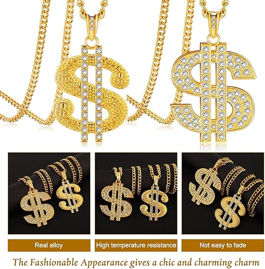 Dollar Sign Chain (Set of 2)