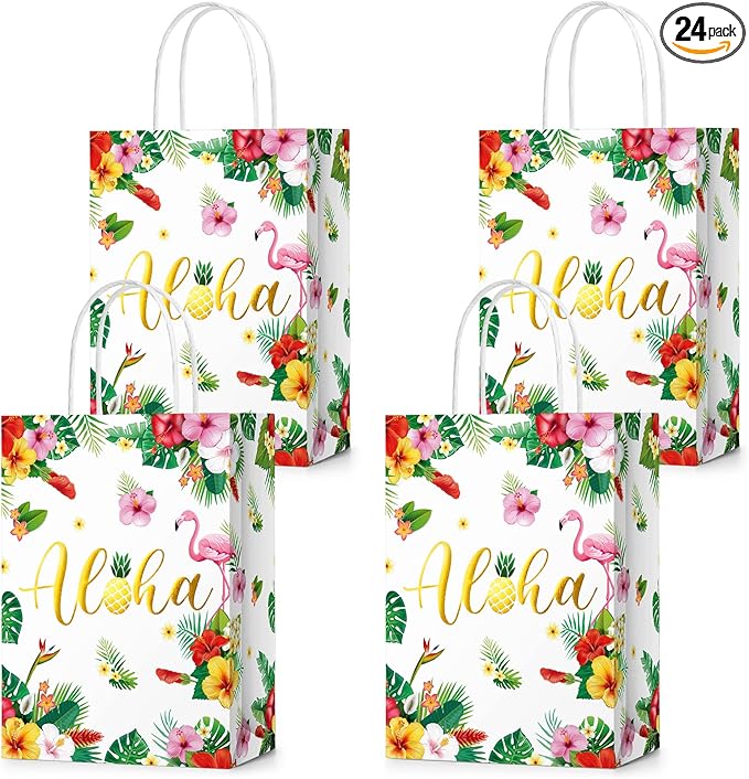 Hawaiian Paper Gift Bag (Set of 24)