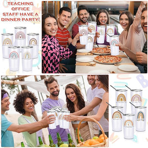 20 oz Rainbow Tumbler with stainless steel lid and straw (Set of 20)