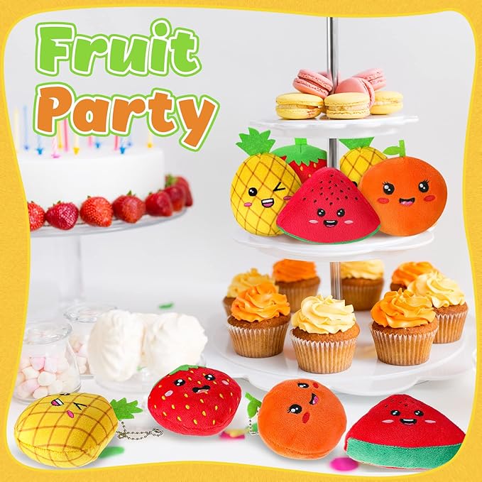 Stuffed Fruit Toy (Assorted Design, Set of 12)