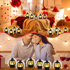 Angel Feather Wings LED Lantern (Black, Set of 12)