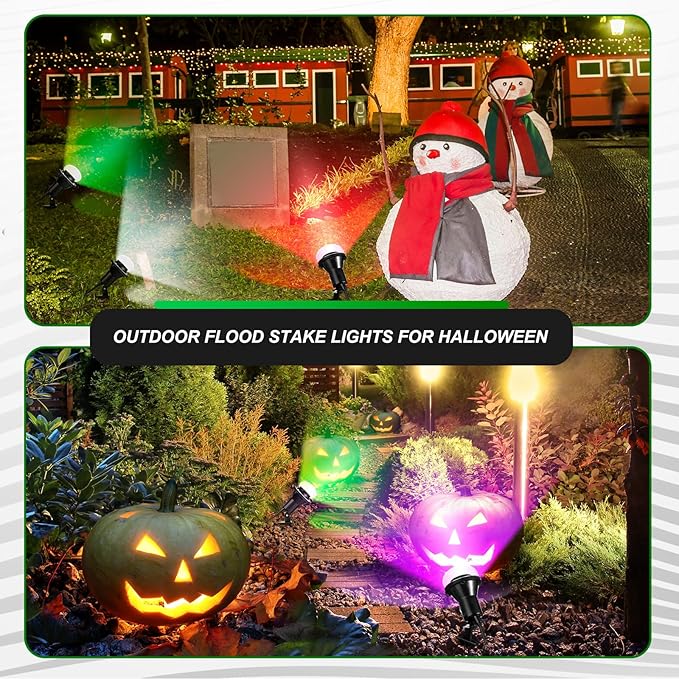Outdoor Plug-in Spotlight (Set of 4)