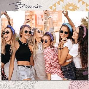 Boho Knot Headband (Assorted Color & Design, Set of 8)