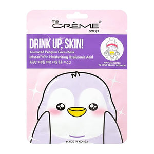 The Crème Shop Animated Face Sheet Mask - Set of 3 (Penguin: Hyaluronic Acid)