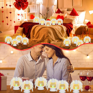 Angel Feather Wings LED Lantern (White, Set of 12)