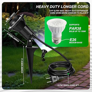 Outdoor Plug-in Spotlight (Set of 4)
