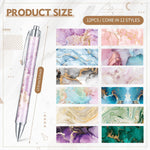 0.5 mm Marble Pattern Ballpoint Pen (Set of 12)