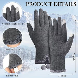 Women's Touchscreen Fleece-Lined Gloves (Pairs of 12)