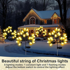 Solar Pine Cone Pathway Light (Set of 4)