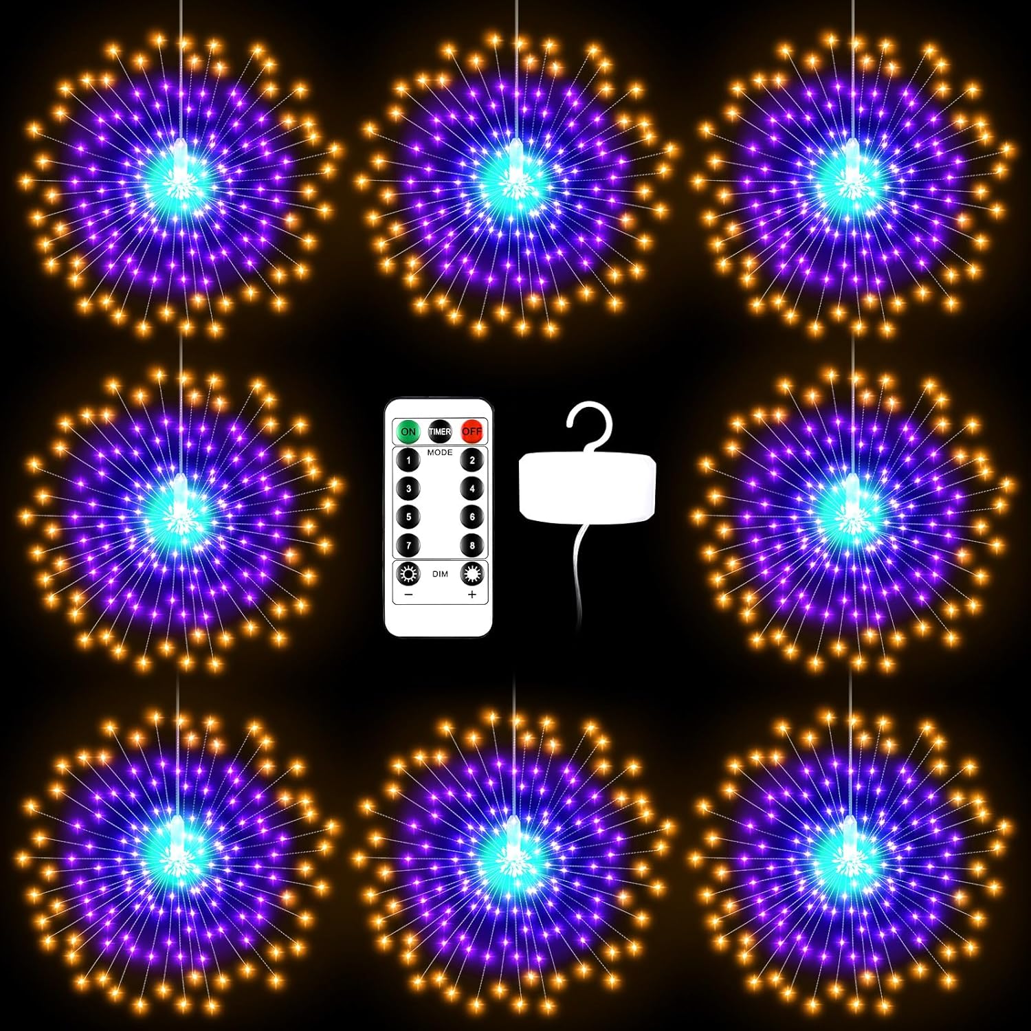 200 LED Bead Firework Light (Set of 8)
