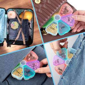 Weekly Pill Organizer Daily Pill Box (Set of 12)