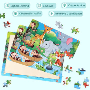 11.7" x 8.8"  Wooden Jigsaw Puzzle (Set of 20)
