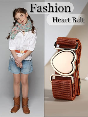 Adjustable Elastic Belts for Girls (Assorted Color, Set of 3)