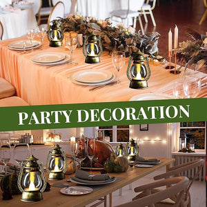 Rustic LED Hanging Lantern (Bronze, Set of 20)