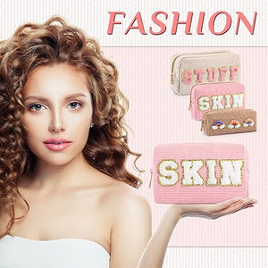 Corduroy Makeup Bag (Set of 3)