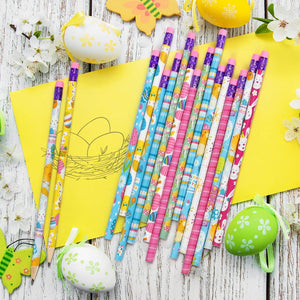 Easter Theme Pencil with Eraser (Set of 24)
