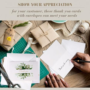 Eucalyptus Thank You Card with Envelope (Set of 120)