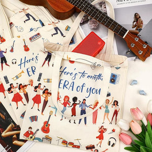 Singer Canvas Tote Bags for Music Lovers (Set of 20)
