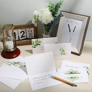 Eucalyptus Thank You Card with Envelope (Set of 120)