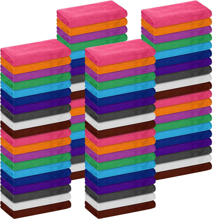 30" x 18'' Bleach Resistant Microfiber Hand Towel (Assorted Color, Set of 100)