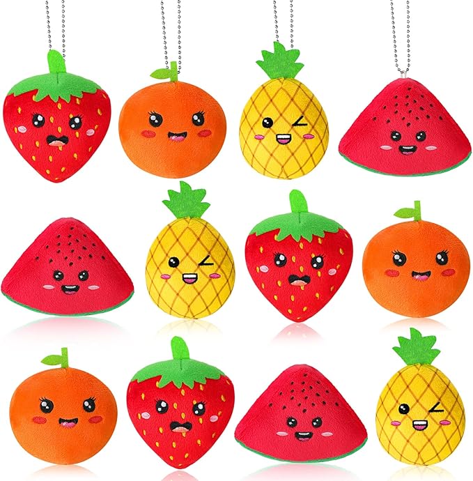 Stuffed Fruit Toy (Assorted Design, Set of 12)
