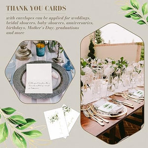 Eucalyptus Thank You Card with Envelope (Set of 120)