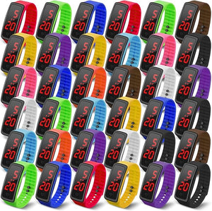 LED Digital Silicone Watch (Assorted Color, Set of 36)