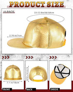 PU Leather Hip Hop Hat (Assorted Color, Set of 12)