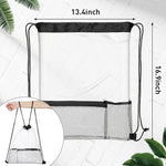 Clear Drawstring Backpack Bag (20 Pcs)