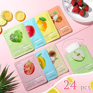 Botanical Fruit Face Sheet Mask Set (Set of 24)