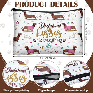 Dog Lover Canvas Makeup Bag (Assorted Design, Set of 9)