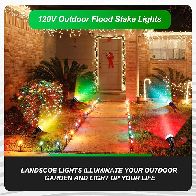 Outdoor Plug-in Spotlight (Set of 4)