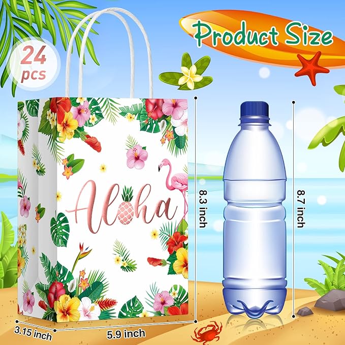 Hawaiian Paper Gift Bag (Set of 24)