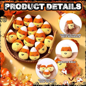 Handmade Crochet Candy Corn Plush (Set of 20)