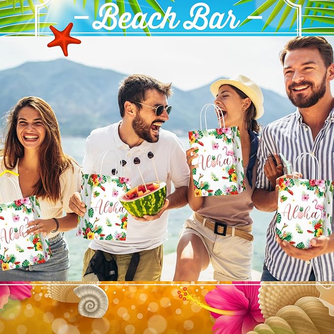 Hawaiian Paper Gift Bag (Set of 24)