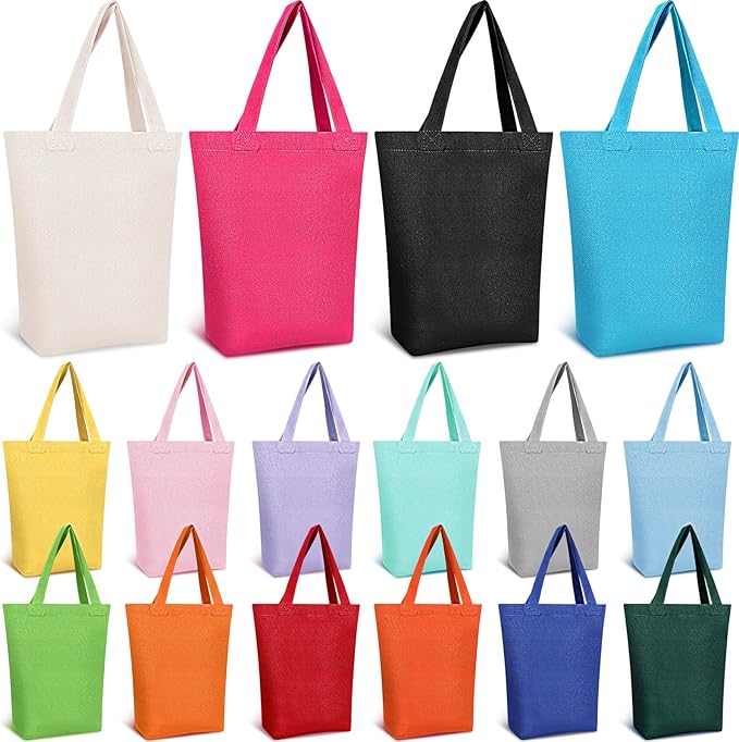 Cotton Canvas Tote Bag (Set of 16)