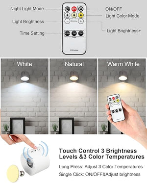 Rechargeable LED Wall Sconce (Set of 4)