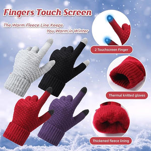 Knit Balaclava & Touchscreen Gloves Set (Assorted Color, 8 Pcs)