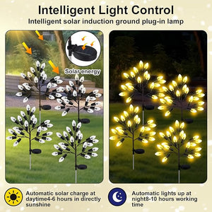Solar Pine Cone Pathway Light (Set of 4)