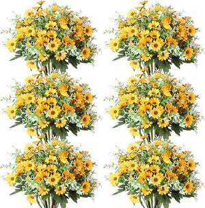 21 Bundles UV-Resistant Artificial Daisy Flower