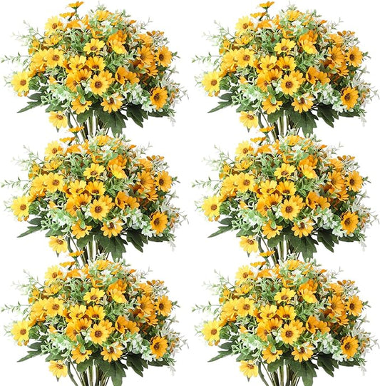 21 Bundles UV-Resistant Artificial Daisy Flower