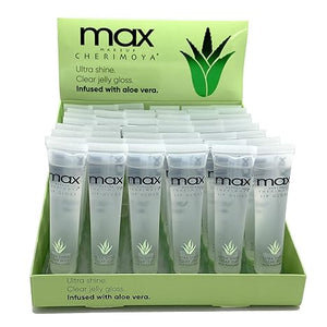 MAX Makeup Cherimoya® Lip Gloss -Set of 6 (Aloe Vera)