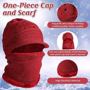 Knit Balaclava & Touchscreen Gloves Set (Assorted Color, 8 Pcs)