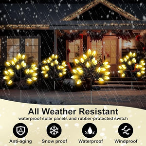 Solar Pine Cone Pathway Light (Set of 4)