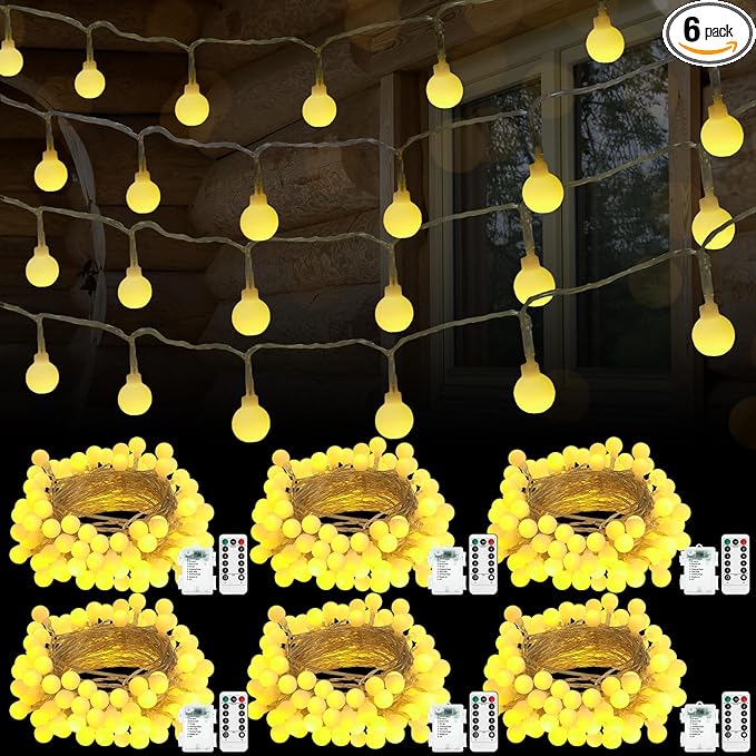 20 Ft 40 LED Globe String Light (Set of 6)