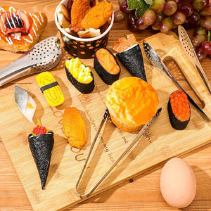 7-Inch Stainless Steel Kitchen Tong (Set of 9)